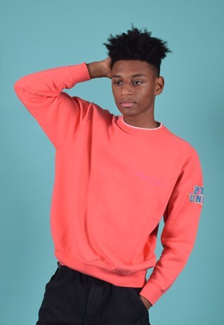 VINTAGE AMERICAN SYSTEM CORAL PINK SWEATSHIRT