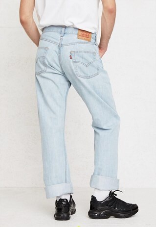 VINTAGE LIGHT BLUE LEVI'S 555 FIT DENIM JEANS