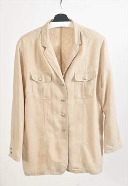 VINTAGE 90S linen jacket