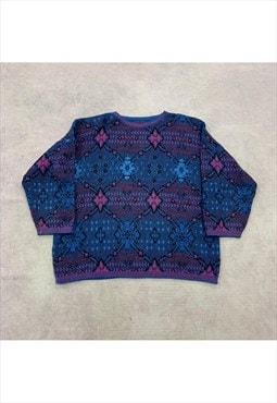 Vintage Knitted Jumper Women's XL