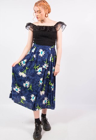 VINTAGE 90'S FLORAL MIDI SKIRT