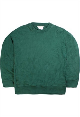 Vintage  H & M Sweatshirt Crewneck Heavyweight Plain Green