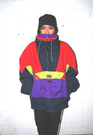 EVF CRAZY SKI PUFFER JACKET (1990'S/MULTICOLOUR)