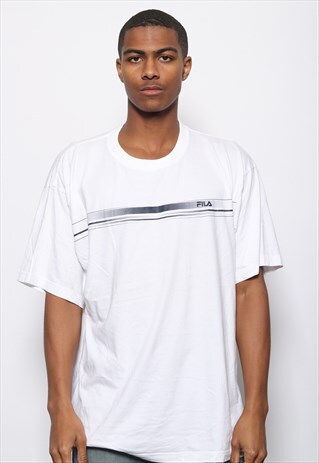 VINTAGE FILA LOGO T-SHIRT WHITE