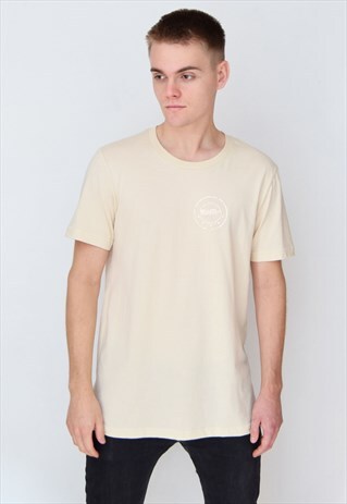 BEIGE 5 EMBLEM (WHITE) T-SHIRT