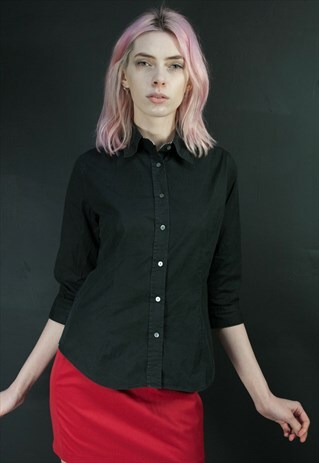 BLACK BURBERRY SHIRT