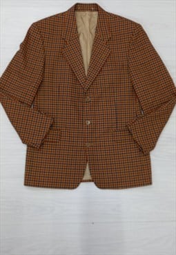 90s Vintage Yves Saint Laurent Check Blazer Jacket