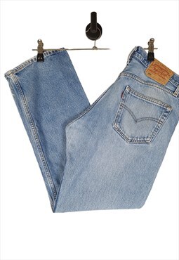 Levi's 501's Jeans Size W34 L30 Blue Denim Straight Leg