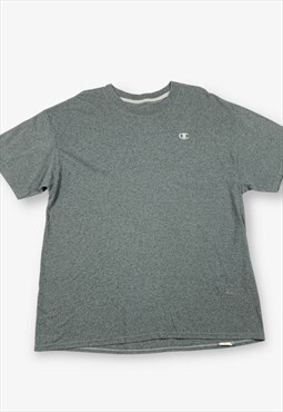 Vintage CHAMPION Logo T-Shirt Grey XL BV17650