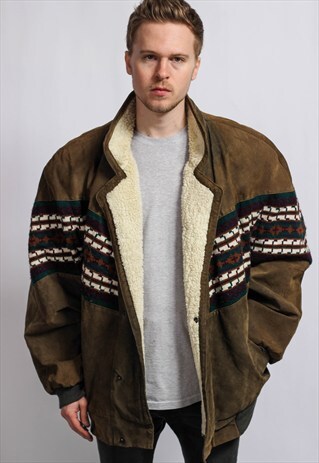 VINTAGE AZTEC SHERPA JACKET