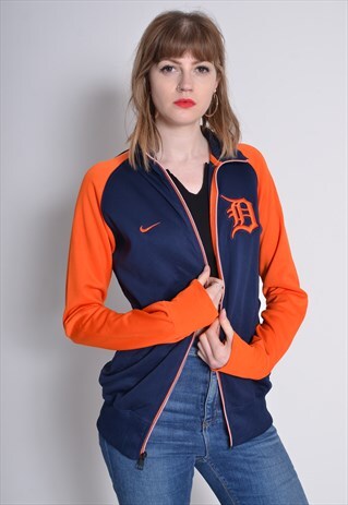 VINTAGE NIKE DETROIT TRACKSUIT JACKET GREY