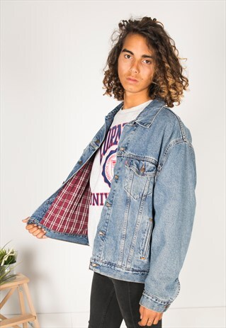 VINTAGE 80S LEVIS ORIGINAL BLANKET JACKET / 1120 / 403
