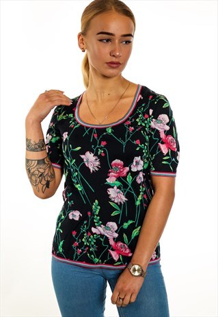 VINTAGE PATTERNED T-SHIRT T285