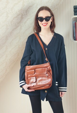 BRIGHT BROWN CAMEL HANDBAG