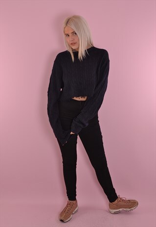 TOMMY HILFIGER CROPPED AND DISTRESSED JUMPER GJ2087