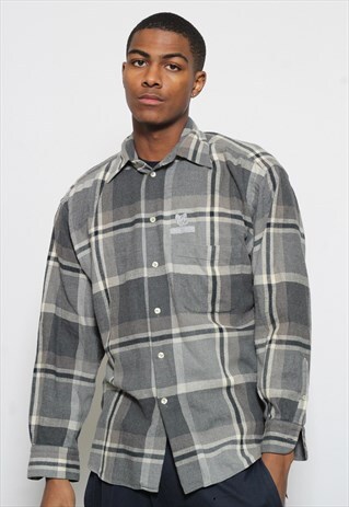 VINTAGE ICEBERG CHECK REFLECTIVE LOGO SHIRT