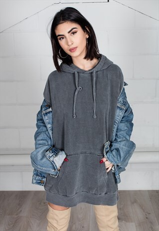 COSMIC SAINT GRAPHITE WASHED OVERSIZED HOODIE