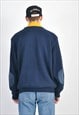 VINTAGE SUEDE LEATHER JACKET IN BLUE