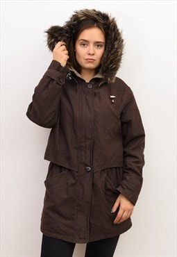 London Fog Women M Parka Jacket Coat Slightly Insulate