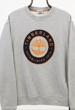 Vintage Timberland embroidered spell-out pullover sweatshirt