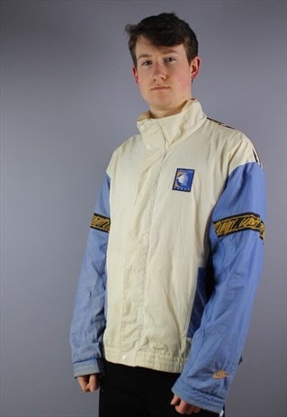 VINTAGE NIKE CHALLENGE COURT JACKET IN WHITE,