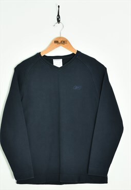 Vintage Reebok Sweatshirt Blue XXSmall