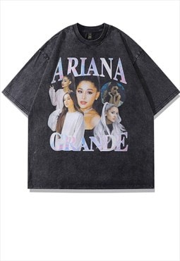 Pop princess t-shirt retro Ariana Grande tee vintage wash
