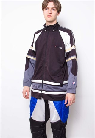 VINTAGE 90S CHAMPION TRACK JACKET ID:1447