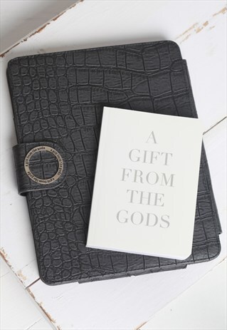 A6 NOTEBOOK POCKET SIZE METALLIC SILVER ON GODDESS WHITE