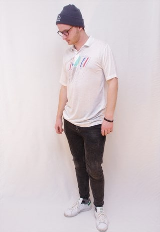 PATTERNED VINTAGE POLOSHIRT