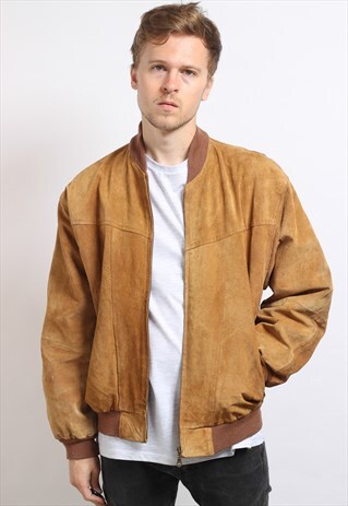 VINTAGE SUEDE BOMBER JACKET