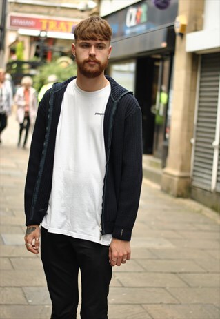VINTAGE PAUL & SHARK YACHTING HOODED CARDIGAN