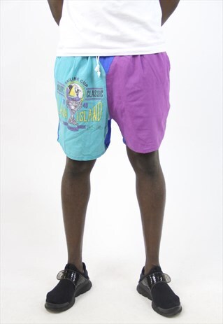 VINTAGE 90'S COLOURFUL SPORT SHORTS