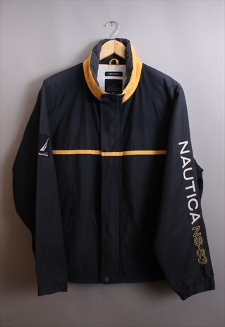 MENS VINTAGE NAUTICA NAVY LIGHT WEIGHT J CLASS JACKET