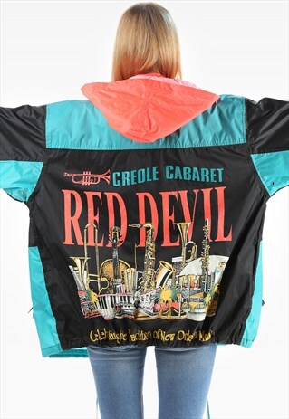 FESTIVAL RAIN COAT JACKET NEW ORLEANS JAZZ FESTIVAL