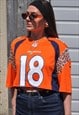 vintage 90's Nike reworked NFL Broncos leopard mesh jersey