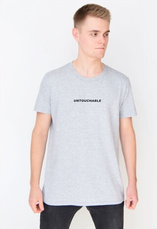 GREY UNTOUCHABLE T-SHIRT