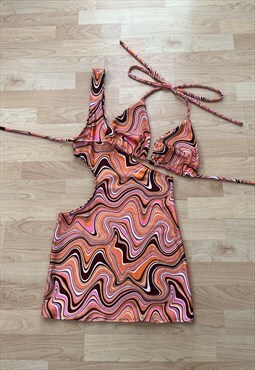 Cut out dress set