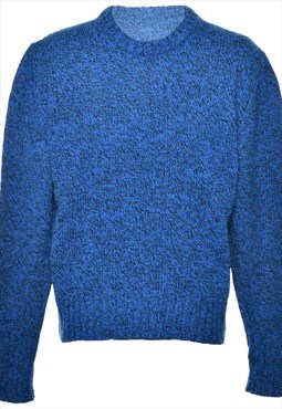 Beyond Retro Vintage Woolrich Blue Jumper - XL