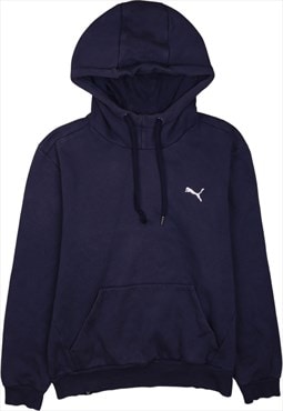 Vintage 90's Puma Hoodie Pullover Navy Blue Small