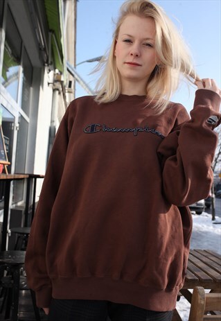 VINTAGE CHAMPION BIG LOGO SWEATSHIRT