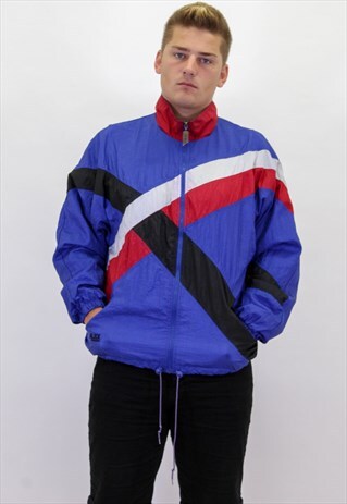 VINTAGE FESTIVAL PATTERN SHELL JACKET