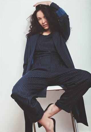 STRIPES WOOL PANTS