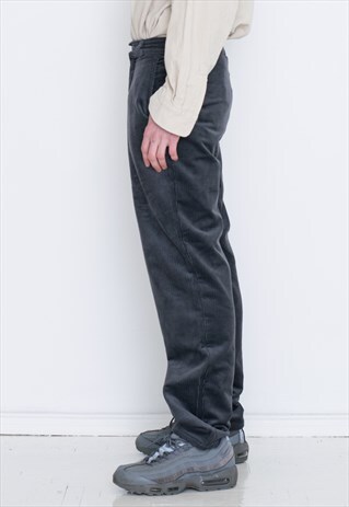 VINTAGE CORDUROY GREY RETRO VELVET JEANS