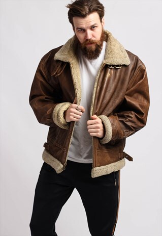 VINTAGE 90'S SHEARLING SHEEPSKIN COAT