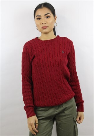 VINTAGE RALPH LAUREN MAROON JUMPER