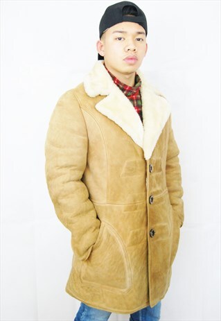 SHEARLING COAT/JACKET WITH FLEECE LINING (1990'S)