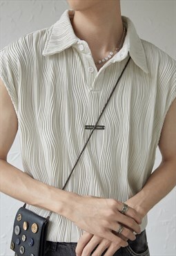 Men's Design pleated vest SS2022 VOL.6
