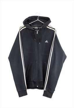 Vintage Adidas zip up Hoodie in Black L