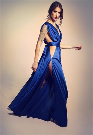 SEXY OPEN SIDES EVENING DRESS